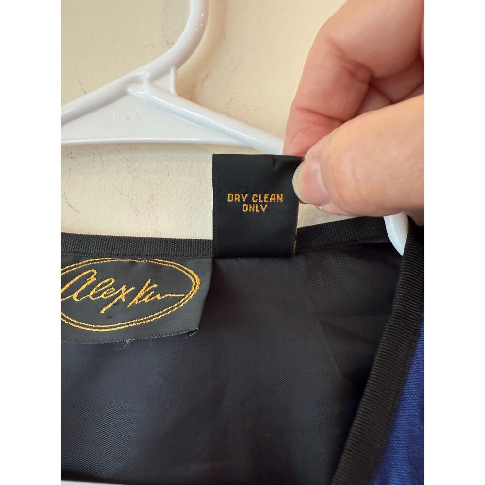 Alex Kim Multicolor Embroidered Patchwork Button … - image 6